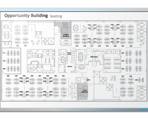 Accenture Floor Plan Dry Erase Board