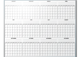 Customized Year-At-A-Glance Markerboard