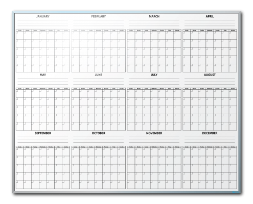 Customized Year-At-A-Glance Markerboard