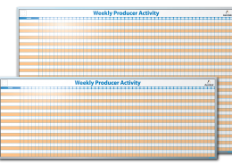 Aerotek Weekly Production Activity Tracker Dry Erase Board