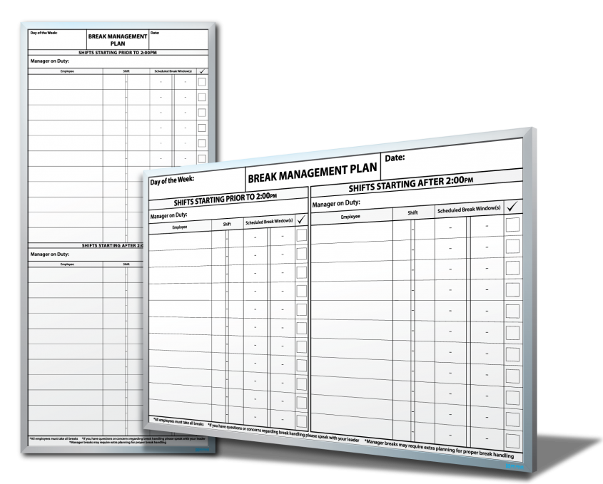 Aldi Break Management Plan