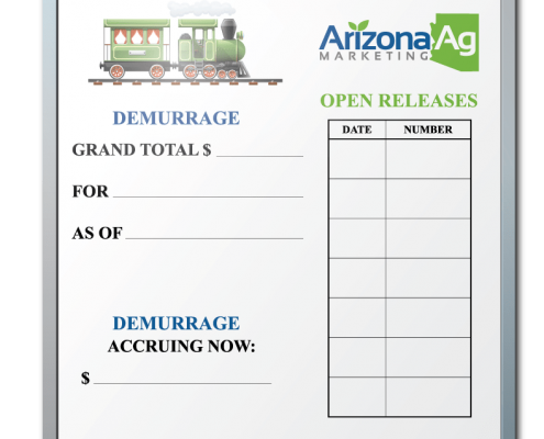 Arizona AG Marketing Goal Tracking Dry Erase Board