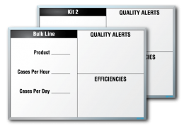 BG Products Metric Tracker Dry Erase Board