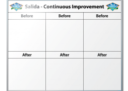 Blue Diamond Continuous Improvement Dry Erase Board 48" x 60"