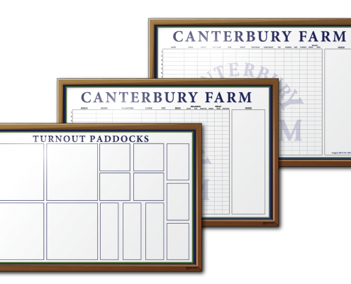 Canterbury Farm Facility and Maintenance Tracking Dry Erase Boards