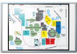 Central Michigan University Campus Map Dry Erase Board