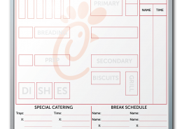 Chick-Fila Greystone Floor Map Dry Erase Board