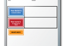 Columbus Community Hospital ER Patient Info Dry Erase Boards