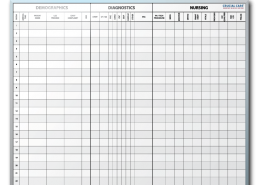 Crucial Care Patient Tracker Dry Erase Board