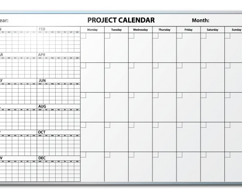 Falken Tires Project Tracking Calendar Dry Erase Board