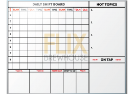 Flix Brewhouse Employee Communication Board