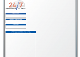 Goodwill Safety Tracking Dry Erase Board
