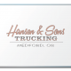 Hansen and Son Trucking Logo Dry Erase Board