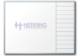 Herring Technology Logo & Gridline Combo Dry Erase Board