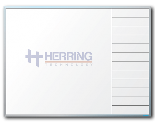 Herring Technology Logo & Gridline Combo Dry Erase Board