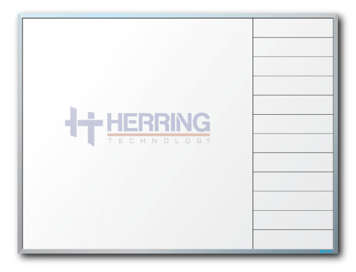 Herring Technology Logo & Gridline Combo Dry Erase Board Dry Erase