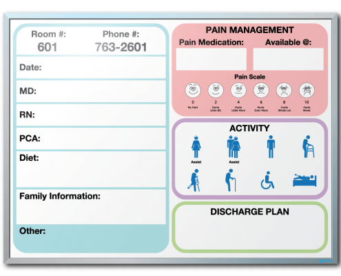 Holy Spirit Hospital Patient Communication Markerboard