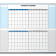 ISA Inc. Personalized 4-Month-At-A-Glance Calendar Dry Erase Board