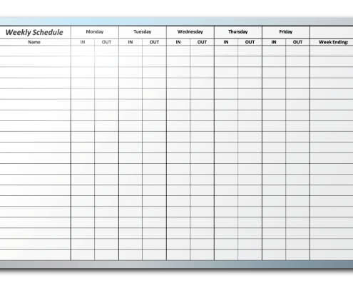 Industrial Fabrics Association International Weekly Schedule Dry Erase Board