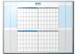 Infiniti Payroll Customized 4-Month-At-A-Glance Dry Erase Board