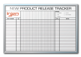 InJen Technologies New Item Release Tracker Dry Erase Board 24" x 36"