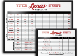 La Piazza Kitchen Tracker Dry Erase Boards