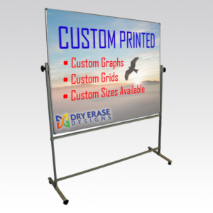 Mobile Murerase® Revolving Whiteboard on Lockable Wheels