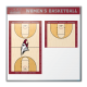 North Carolina Central University Women's Basketball Coaching Staff Dry Erase Board