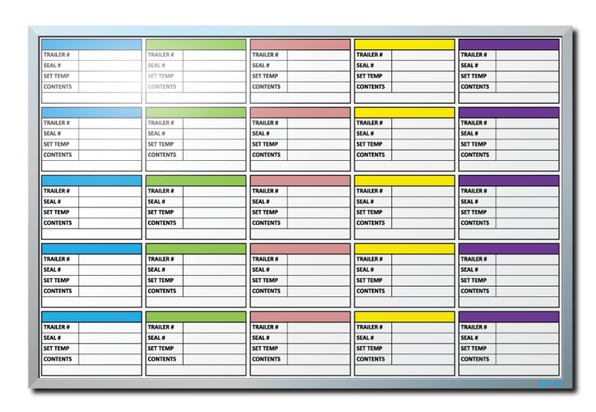 OSI Group Data Tracker Dry Erase Board