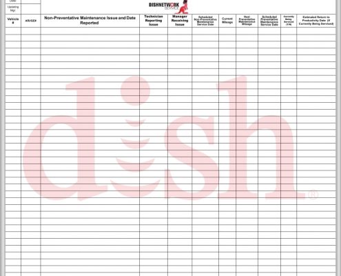 Dish Network Maintenance Whiteboard