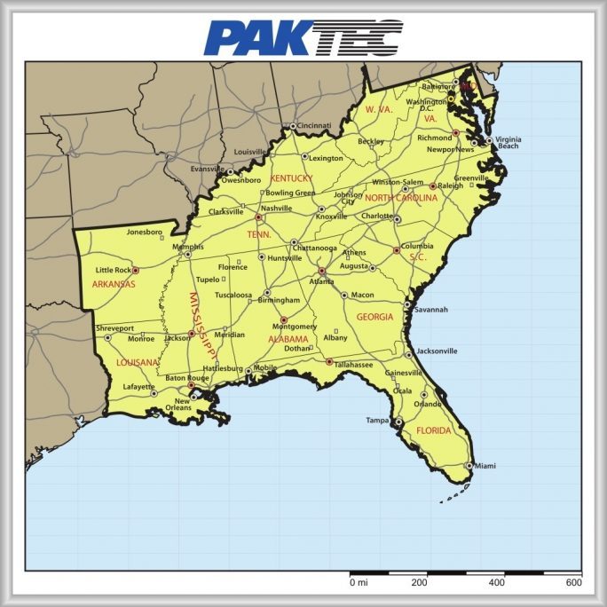 PAKTEC Sales Map