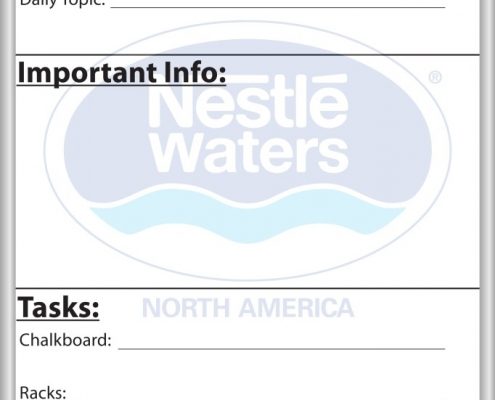Nestle Waters DSC DOCK whiteboard