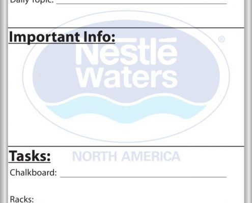 Nestle Waters DSC DOCK whiteboard