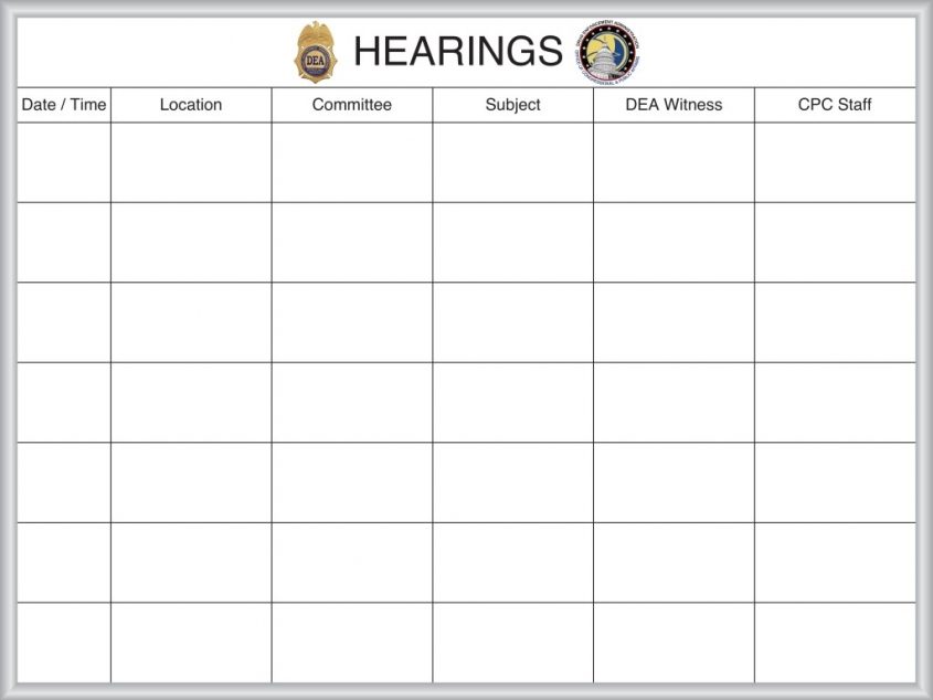 DEA Hearings Board
