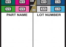 Part Name Lot Number Whiteboard