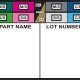 Part Name Lot Number Whiteboard