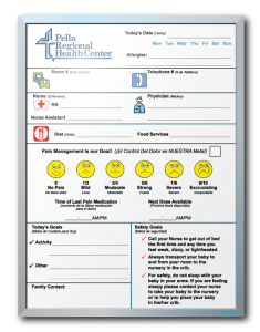 Pella Regional Health Patient Tracker Dry Erase Boards 18" x 24"