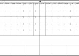 ProMiles Two-Month Calendar with Notes