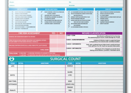 San Joaquin General Hospital Safe Surgery Checklist Dry Erase Board