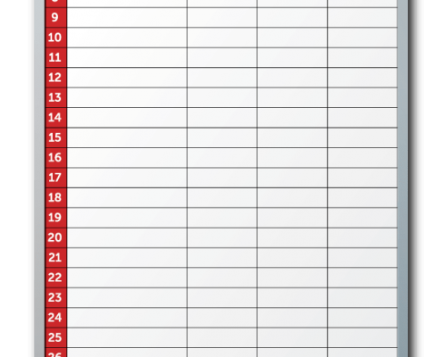 St. Croix County Tracking Info Dry Erase Board