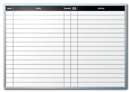 Target Corporation Status Tracking Dry Erase Board