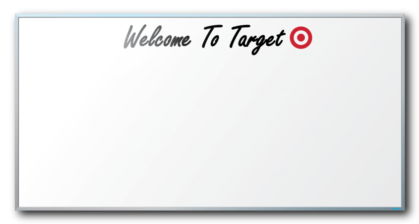 Target Welcome Dry Erase Board