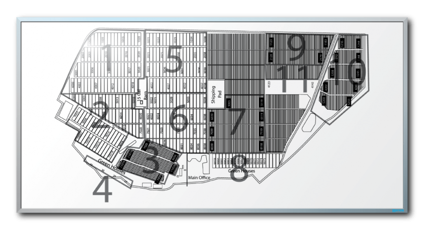 Tree Town USA Facility Map Markerboard