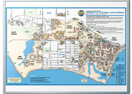 UC Santa Barbera Whiteboard Map