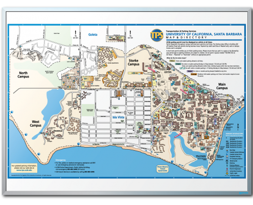 UC Santa Barbera Whiteboard Map