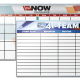 WTMJ TV Channel 4 Calendar and Tracking Dry Erase Boards