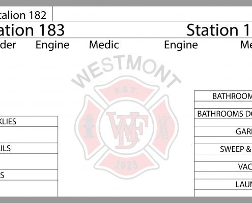 Westmont Fire Department Station Board