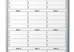 YMCA of Columbia Pick-up Basketball Scheduler Dry Erase Board