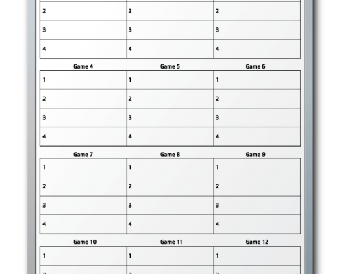 YMCA of Columbia Pick-up Basketball Scheduler Dry Erase Board